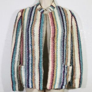 Vintage 70s Saril Striped Tunic Blazer Jacket EUC
